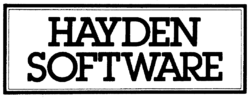 Hayden Software logo 1983.