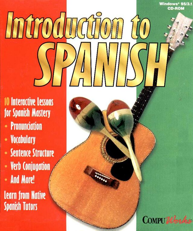 Introduction To Spanish (PC, CD-ROM) Wizardworks - 1997 USA, Canada ...