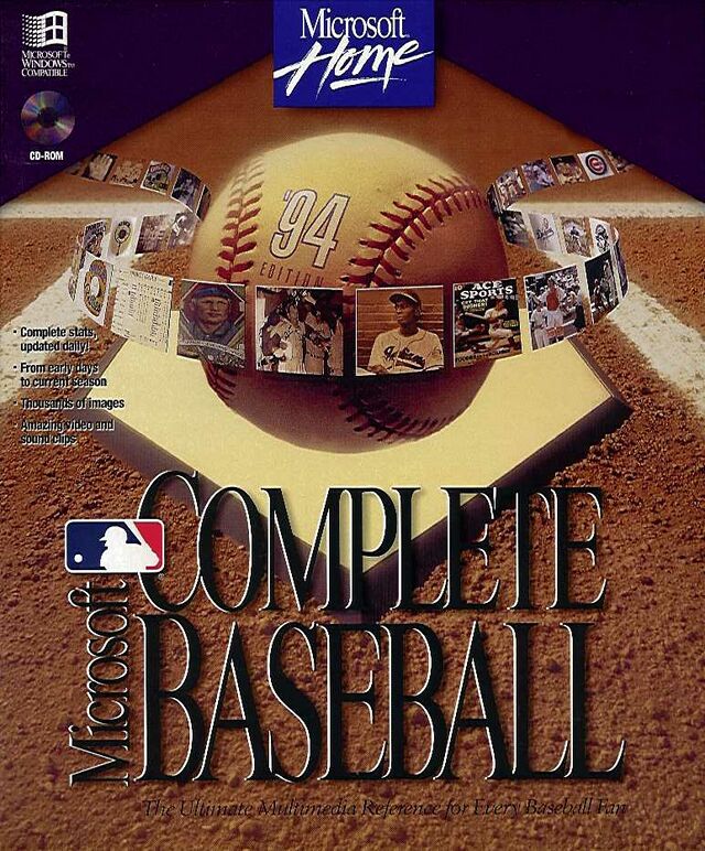 Microsoft Complete Baseball '94 (PC, CD-ROM) Microsoft - 1994 USA ...