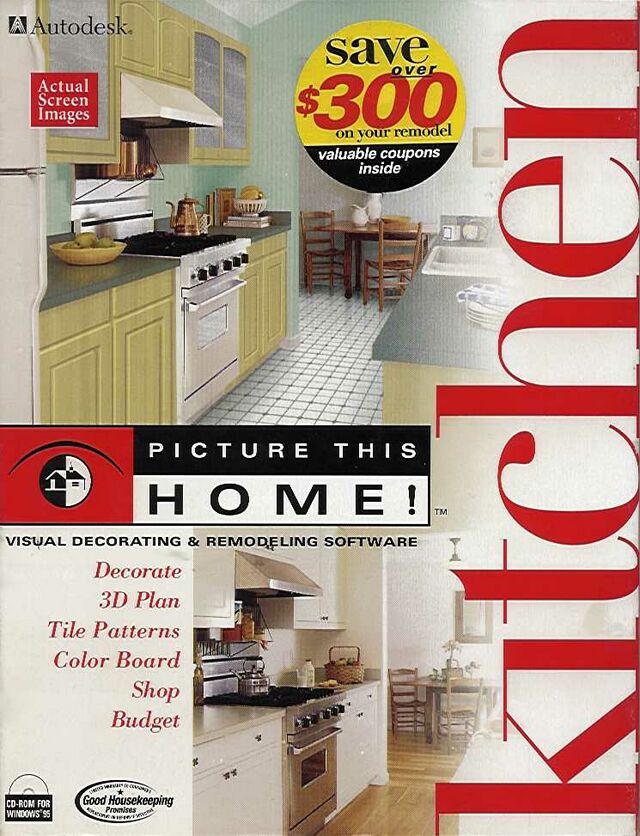 Picture This Home! Kitchen (PC, CD-ROM) Autodesk Inc. - 1997 USA ...