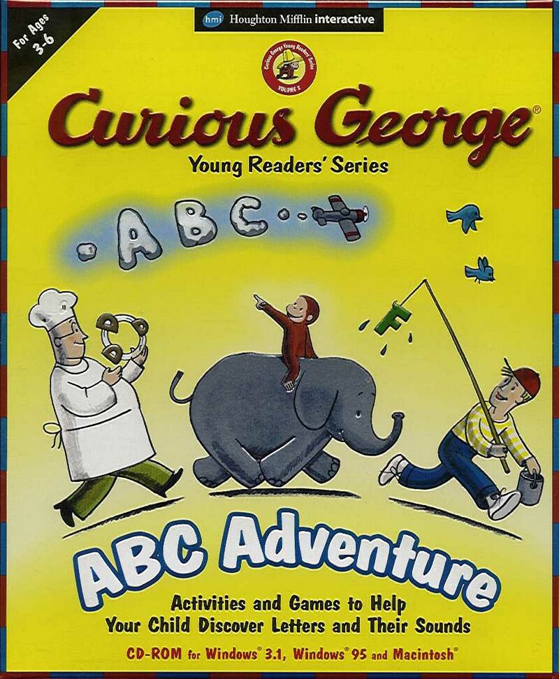 Curious George ABC Adventure (PC and Mac, CD-ROM) Houghton Mifflin ...